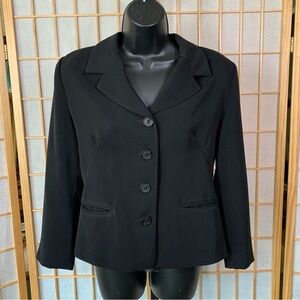 Vintage Yumi Mazao Paris Little Black Blazer Made in France